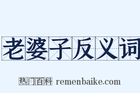 老婆子反义词是什么意思的图片